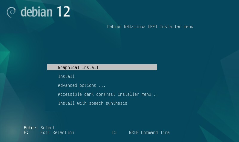 Installtion : le menu de lancement UEFI